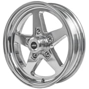 JEGS 681254 SSR Star Wheel Size 15 x 4 Bolt Pattern 5 x 5.00 Back Spacing 1.7