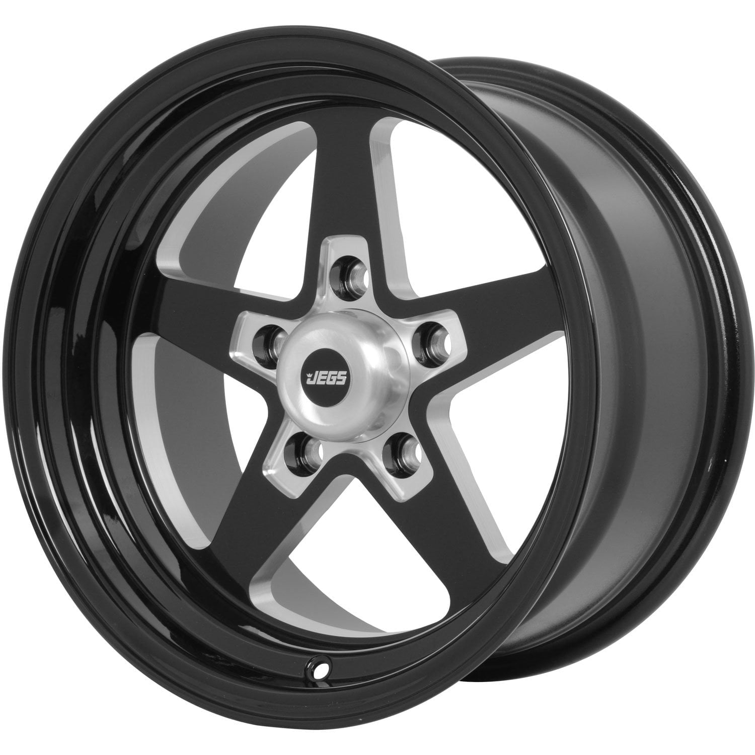 JEGS SSR Star Wheel 15 x 8, 5 x 4.75 Bolt Pattern, 4.5 Back