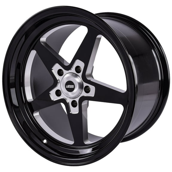 JEGS 681296 SSR Star Wheel Size: 17 x 10 Bolt Pattern: 5 x 4.50 Back Spacing: 6.