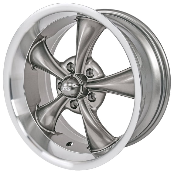 JEGS 681335 Resto-Rod Wheel Size: 18 x 8 Bolt Pattern: 5 x 4.75 Back Spacing: 4.