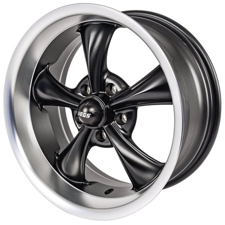 JEGS 681349 Resto-Rod Wheel Size: 18 x 9.5 Bolt Pattern: 5 x 4.75 Back Spacing: