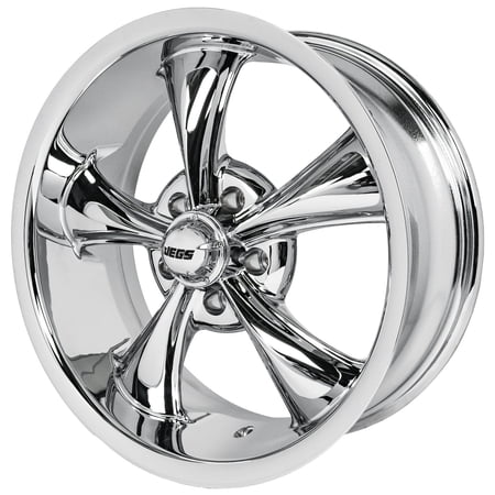 JEGS 681356 Resto-Rod Wheel Size: 17 x 8 Bolt Pattern: 5 x 4.75 Back Spacing: 4.