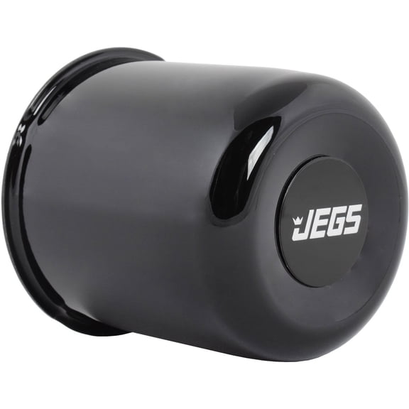 JEGS Wheel Center Cap [Push-Through Black]