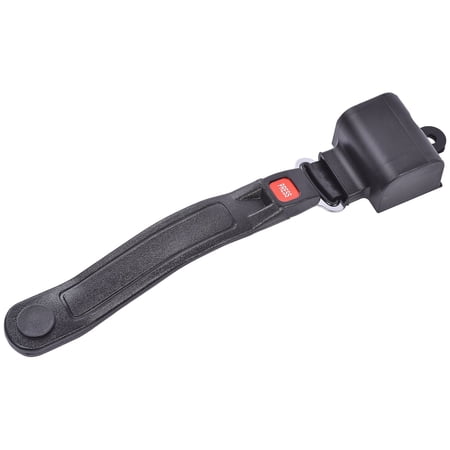 JEGS 2-Point Retractable Seat Belt, Black with Red Push-Button Latch [60 in. Overall Length]