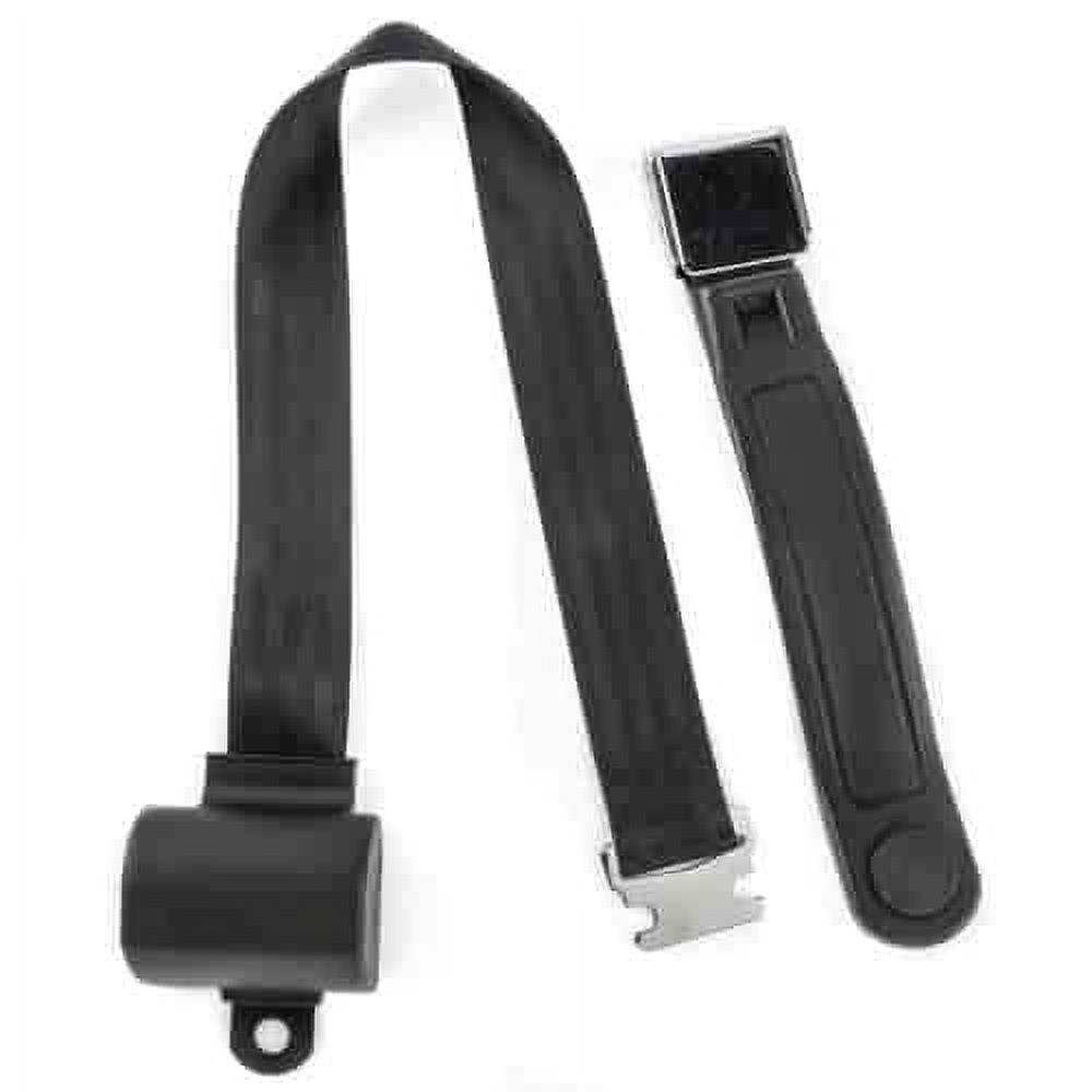 JEGS 70081 2Point Retractable Seat Belt Sleeve Length 12 in. Belt Extended Len
