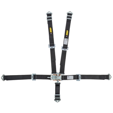 JEGS Ultra Series 5-Point Harness w/Latch & Link for Jr Dragster [Black]