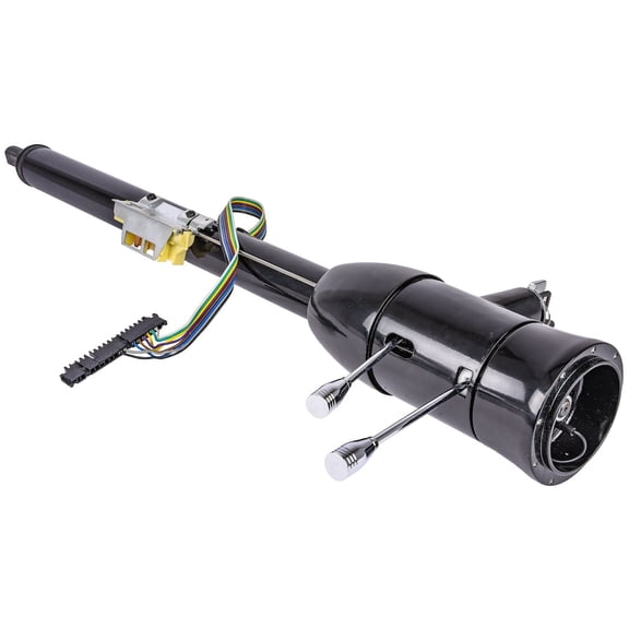 JEGS Universal Floor Shift Tilt Keyed Steering Column, Black, 2 in. Diameter, 32 in. Length