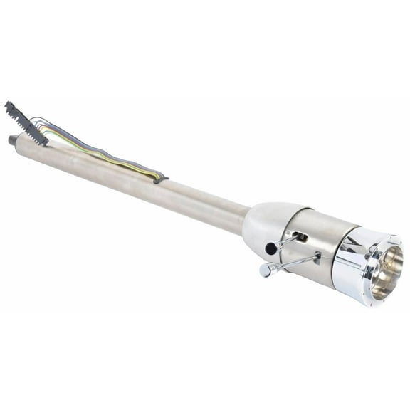 JEGS 70460 Floor Shift Steering Column 5-Position Tilt 28 in. Length 2 in. Dia.