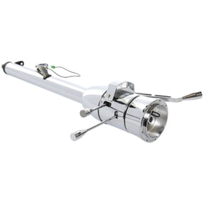 JEGS Column Shift Steering Column with Tilt, 2 in. Diameter, 28 in. Length [Chrome]
