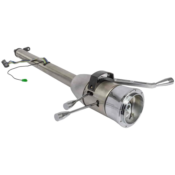 JEGS 70473 Column Shift Steering Column 5-Position Tilt Natural Paintable Stainl