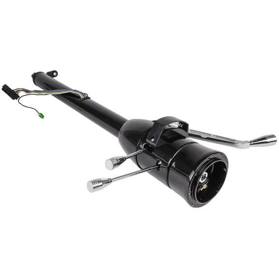 JEGS Column Shift Steering Column with Tilt, 2 in. Diameter, 32 in. Length, Black