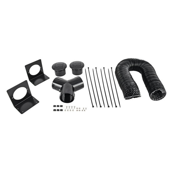 JEGS 70606 Louver/Vent Kit Includes: (8 ft.) 3 in. Flex Hose (1) 3 in. Y Connect