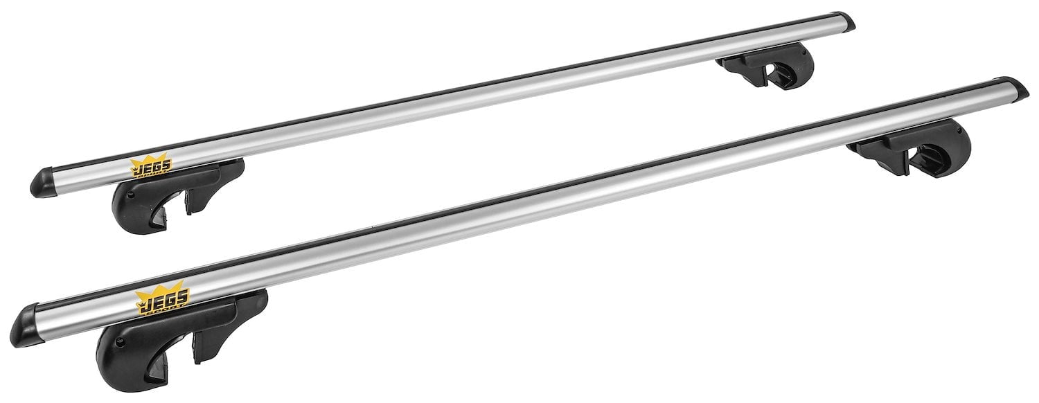 JEGS 71002 Roof Rack Cross Bar Set with Key Locks, Adjustable Clamps
