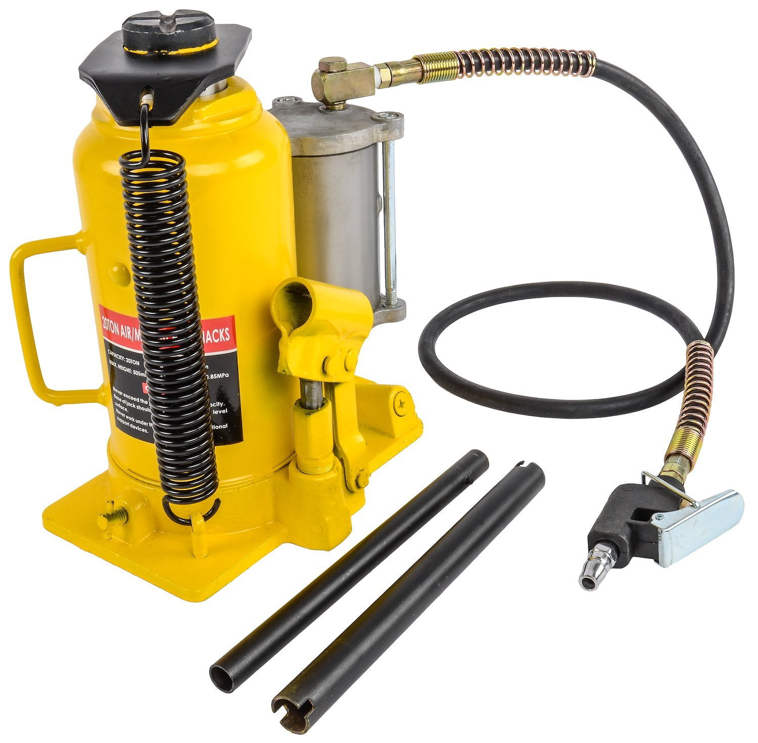 JEGS 79009 Bottle Jack Air Assist Capacity 20 Ton Lift Height 107/16