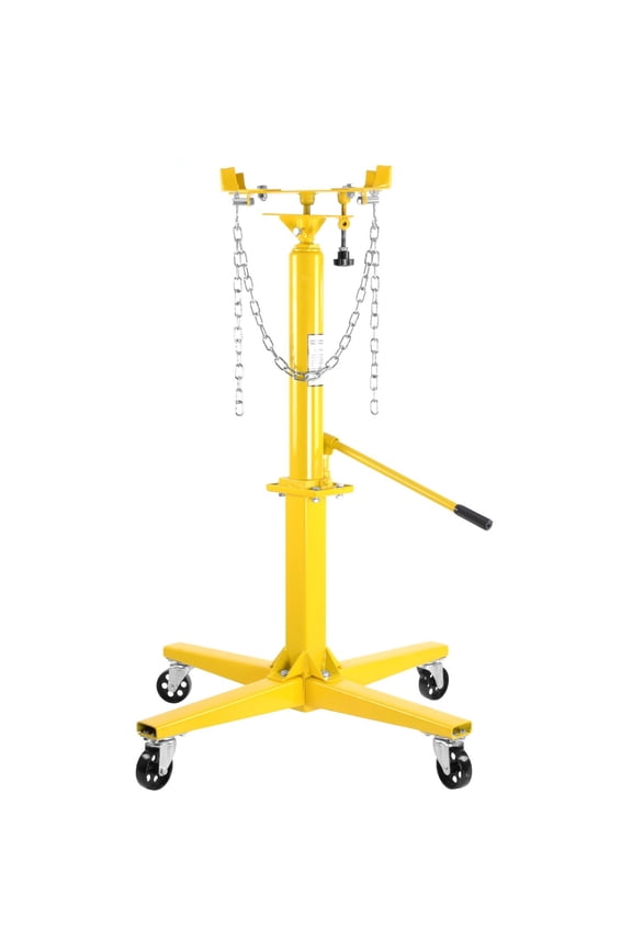 Adjustable Hydraulic Transmission Jack [High-Lift Handle Operated, 1000 lb Capacity]