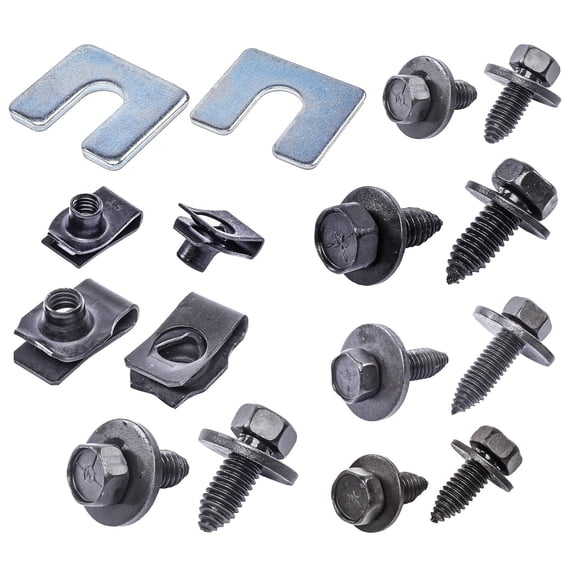 JEGS Front End Fastener Kit for 1973-1980 GM Truck [Black Finish]