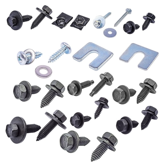 JEGS Front End Fastener Kit for 1981-1987 GM Truck/SUV [Black Finish]