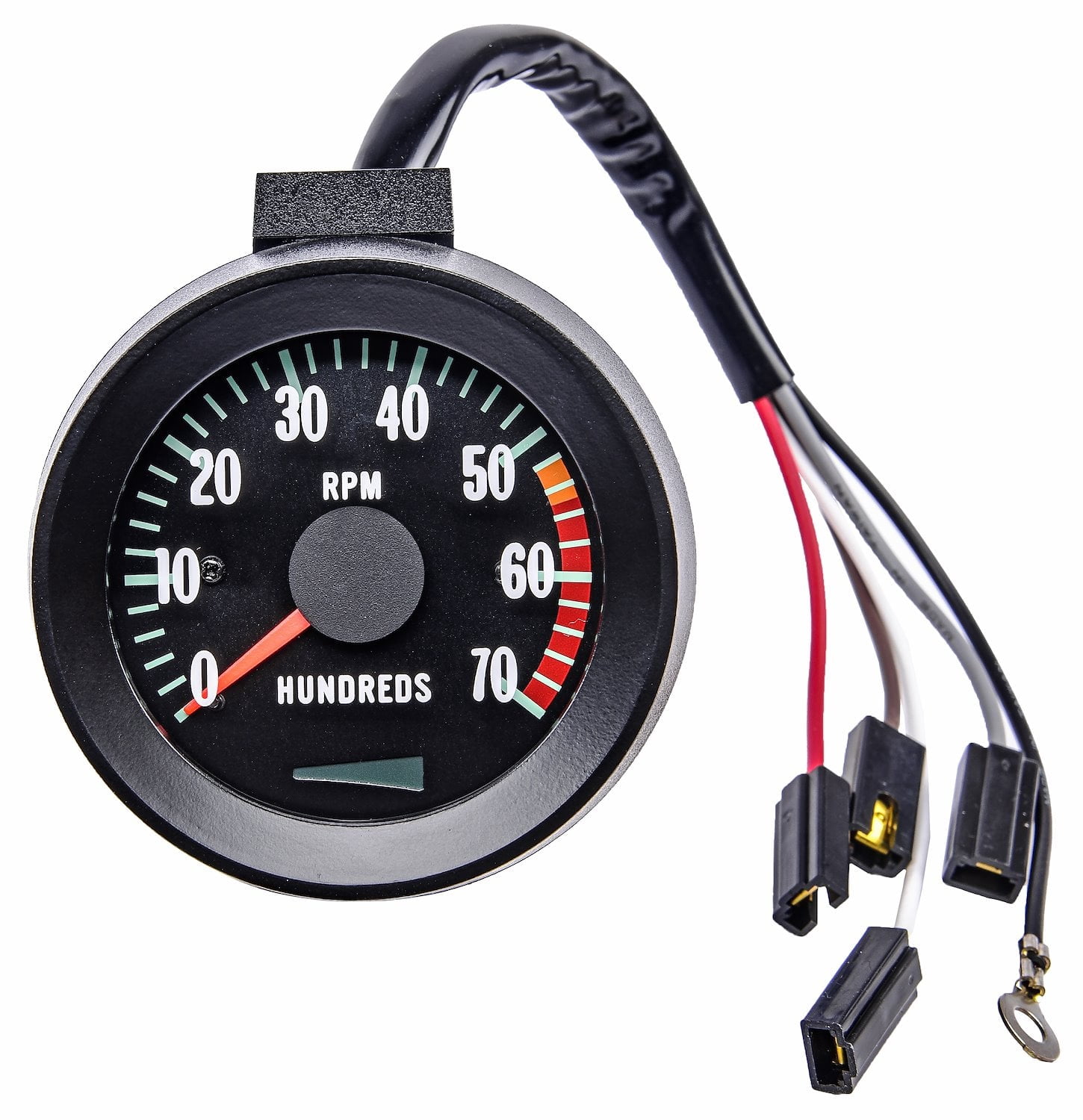 JEGS Factory Style Tachometer, 0-7,000 RPM & 5,500 RPM Redline for 1967 ...