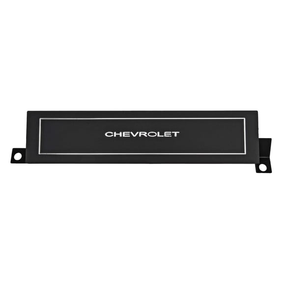 JEGS Dash Panel A/C Vent Delete Plate for 1970-1972 Chevy Chevelle, El Camino, Monte Carlo w/o Factory AC ["Chevrolet" Face]