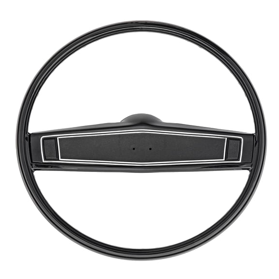 JEGS OE Style 2-Spoke Steering Wheel Kit Fits Select 1969-1970 Chevrolet Models [Black]