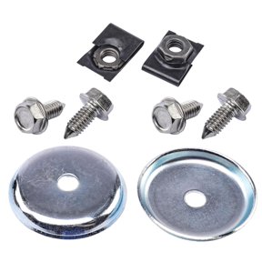 JEGS Inner Fender Well Hardware Kit 1962-1981 GM Models - Polished Stainless Steel