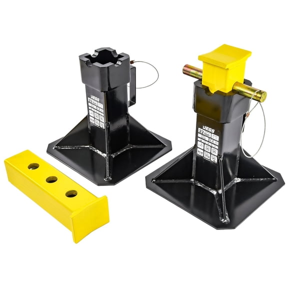 JEGS 80107 Jack Stands 22-Ton Load Rating Per Pair Height Range: 11 1/2 in. to 1