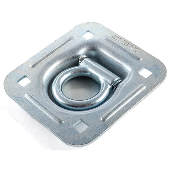 JEGS 80130 Recessed Mount D-Ring Rated for 5 000 lbs Lies Flat When Not In Use