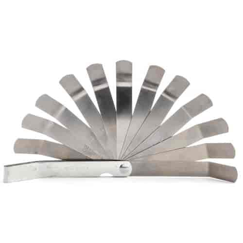 JEGS 80501 Offset 12Blade Feeler Gauge Kit 0.008 to 0.026 (0.203mm to