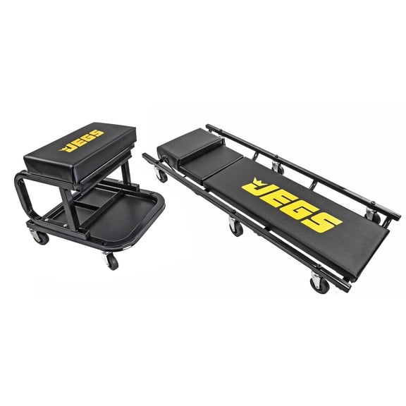 JEGS 81150 Creeper and Mechanic Seat Set