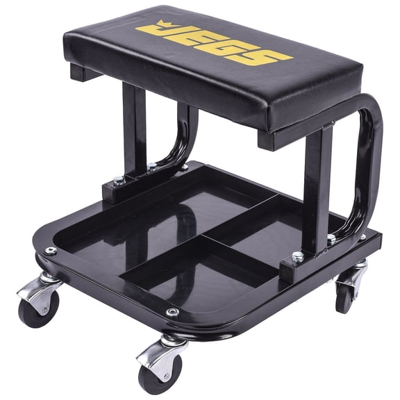 JEGS Mechanic Seat with Tool Tray [350 lb. Capacity]
