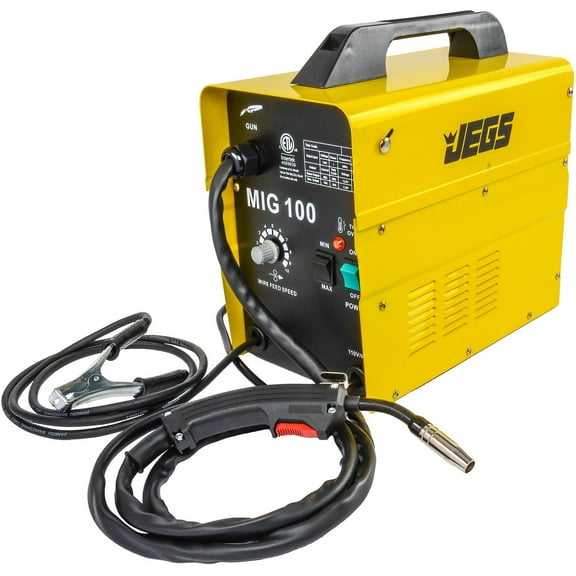 JEGS 81540 MIG 100 Gasless Welder 110V AC 33 lbs Duty Cycle: 10% @ 70A Includes: