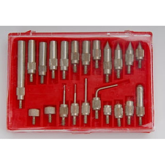 JEGS 81610 Dial Indicator Point Set 22 Pc. #4-48 Thread Made in the USA