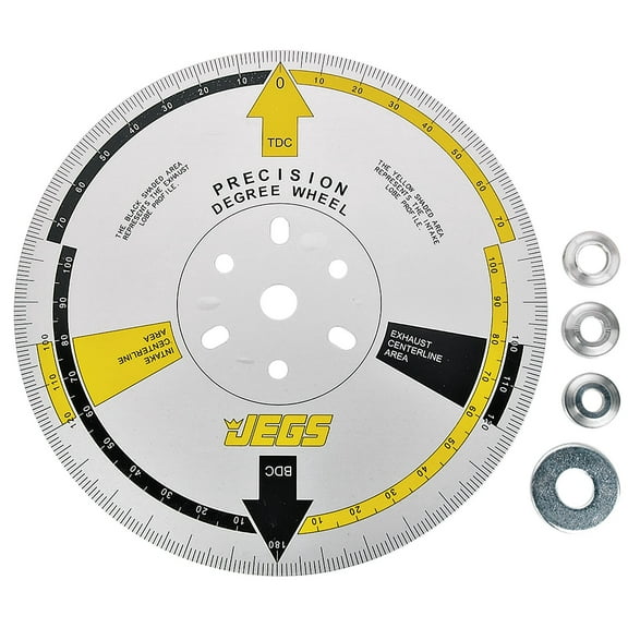 JEGS 81622 Precision Cam Degree Wheel 11 3/4 Center Hole Made in the USA Include