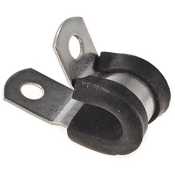 JEGS Stainless Steel Cushion Clamps [Fits 3/8  in. O.D. Hard Line]
