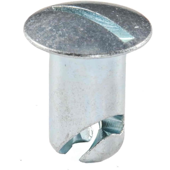 JEGS 82202 Quarter-Turn Fastener Buttons 3/8 in. Slotted Oval-Head 0.550 in. Bod