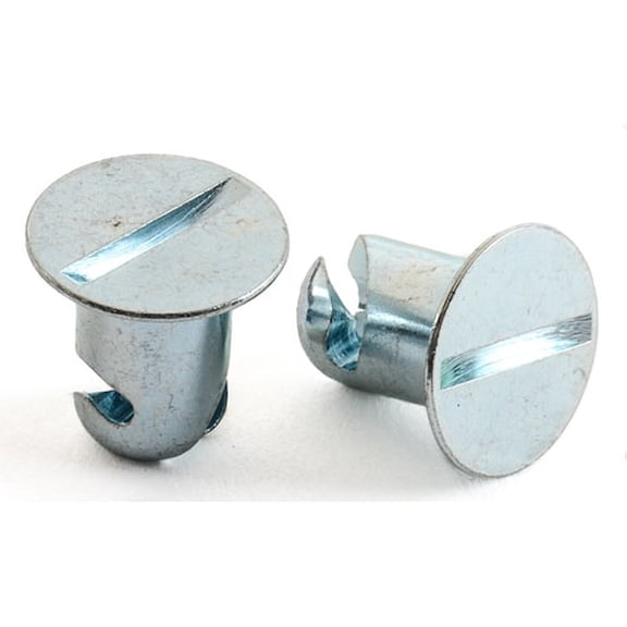 JEGS Quarter-Turn Fastener Buttons 3/8 in. Slotted Flush-Head