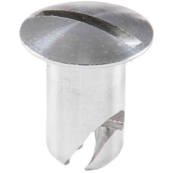 JEGS 82221 Quarter-Turn Fastener Buttons 3/8 in. Slotted Oval-Head 1/2 in. Body