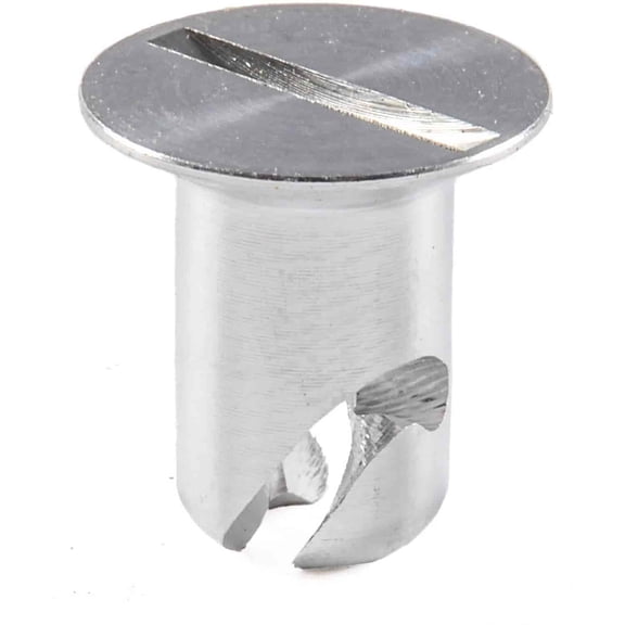 JEGS 82226 Quarter-Turn Fastener Buttons 3/8 in. Slotted Flush-Head 1/2 in. Body