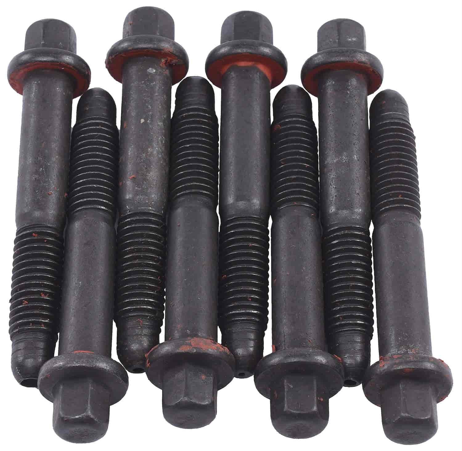 JEGS 83485 GM LS Rocker Arm Bolts (8) 8 mm x 1.25 5/16 (.313) in. Hex Head Black