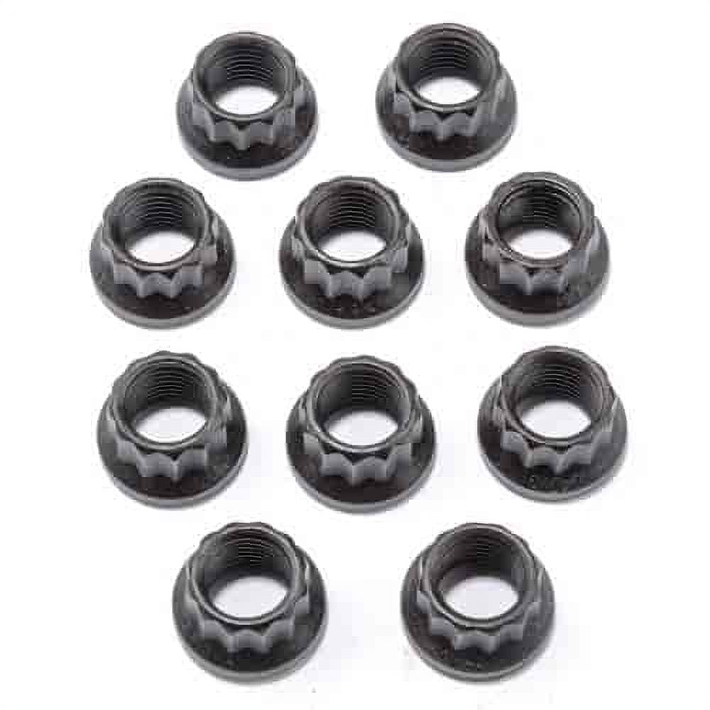 JEGS 84104 12Point Flange Nuts 3/8 24 Socket Size 7/16 10/pkg