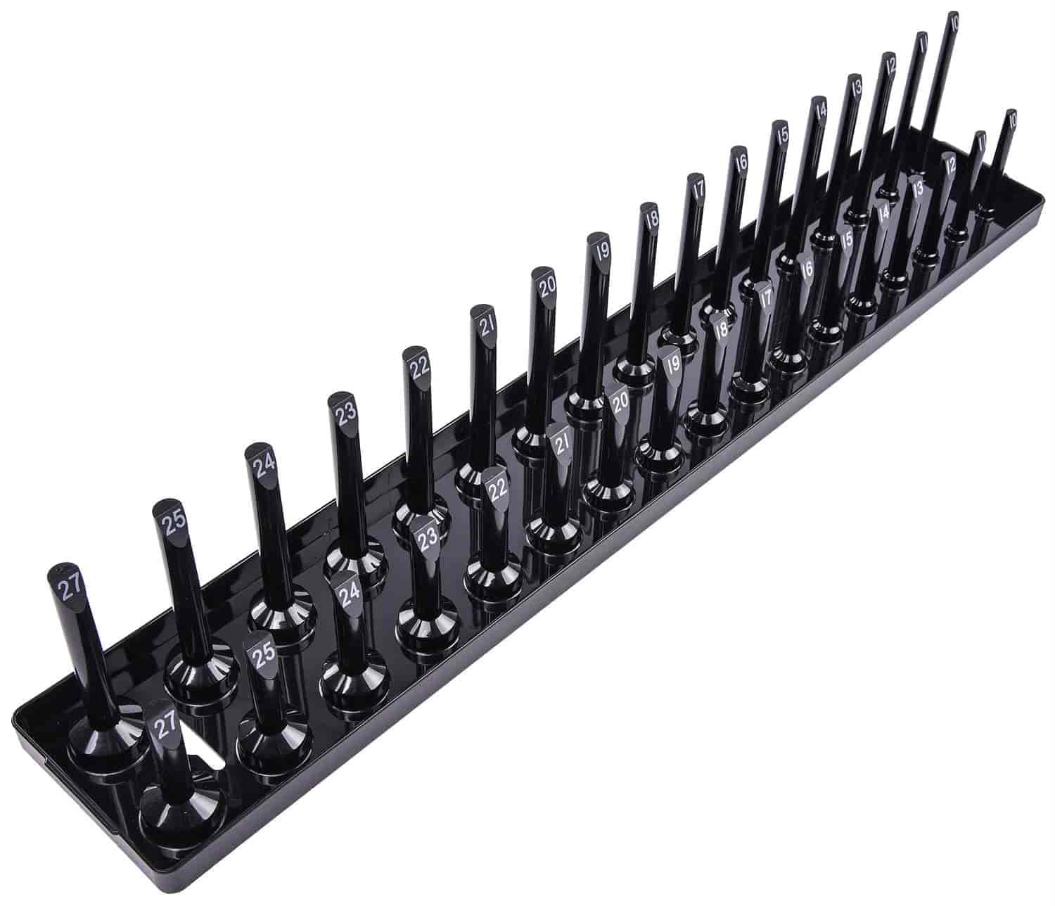 JEGS 85066 Socket Organizer 1/2 in. Drive Metric 10 mm 27 mm Fitment ...