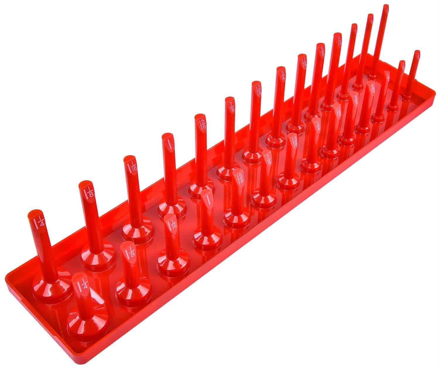 JEGS 85068 Socket Organizer 1/2 in. Drive SAE Sizing 3/8 in. - 1 1/4 in ...