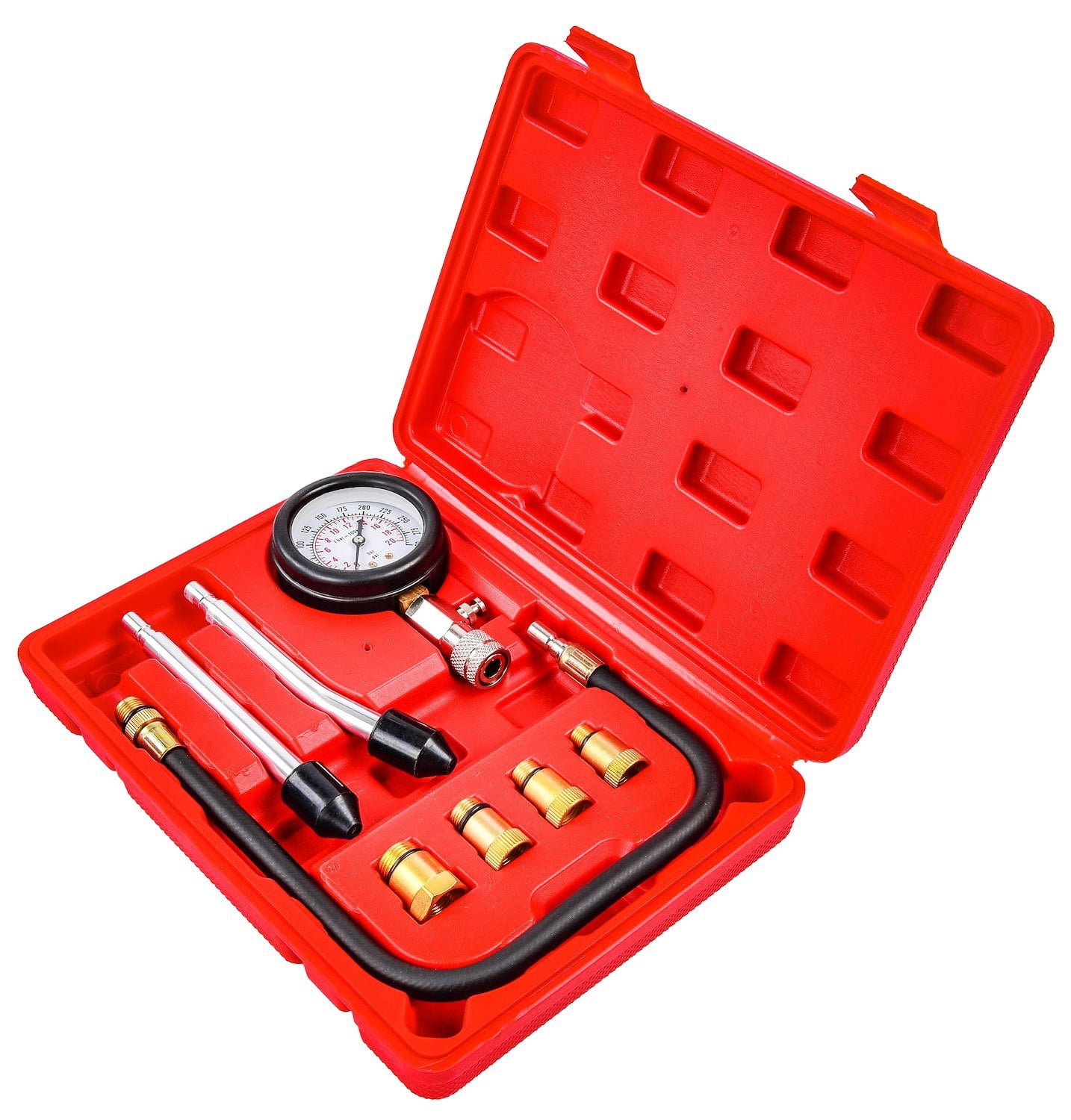 JEGS Compression Tester Kit, 8 Piece, 0-300 PSI - Walmart.com