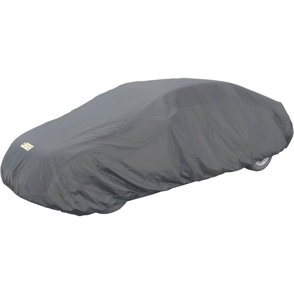 JEGS 90141 Heavy Duty Car Cover X-Large Fits Cars 16 9 to 19 Long PVC & Poly/Cot