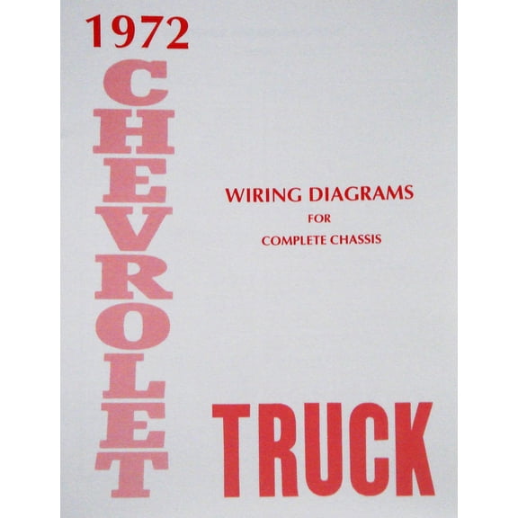 JEGS Wiring Diagram Manual for 1972 Chevrolet Truck