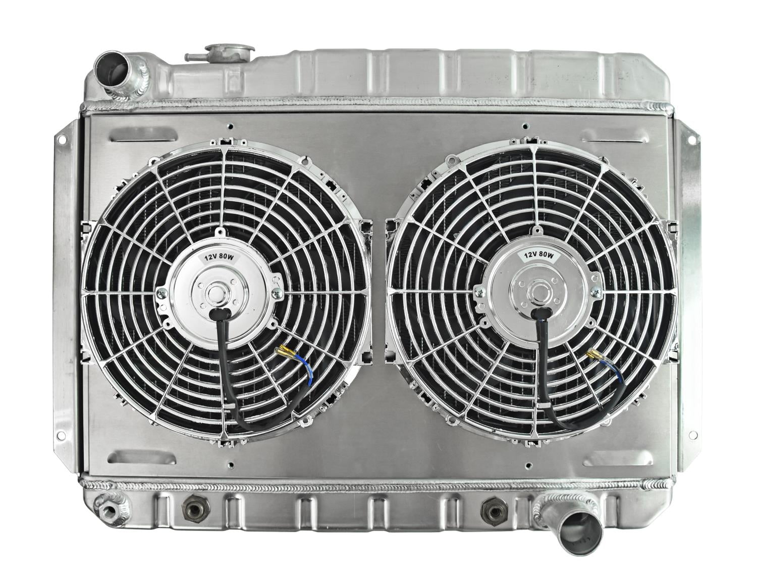 JEGS Aluminum Radiator & Fan Combo for 19661967 Chevrolet Chevelle