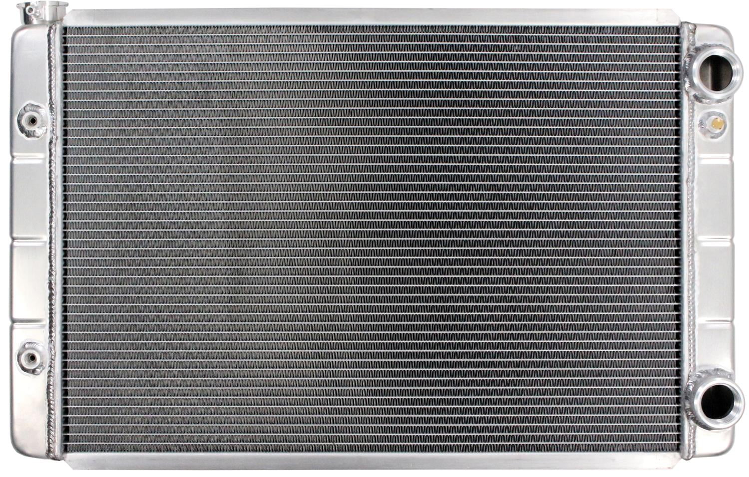 JEGS Chevy LS Configuration Double Pass Aluminum Radiator, 2 Row, 1 in ...