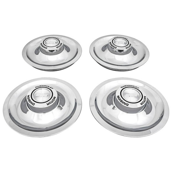 JEGS Drum Brake Style Center Caps for 1967 Chevrolet Rally Wheels