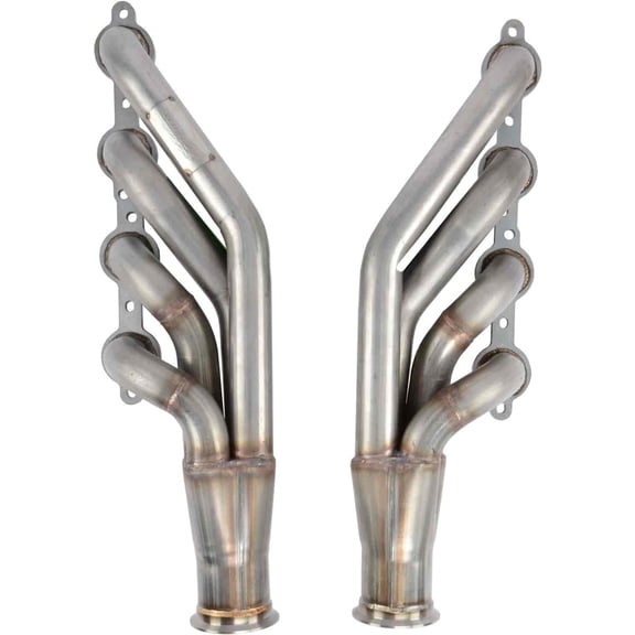 JEGS 300160 Turbo Headers GM LS 4.8 5.3 6.0L V8 1 3/4 in. Tube Diameter 3 in. Co