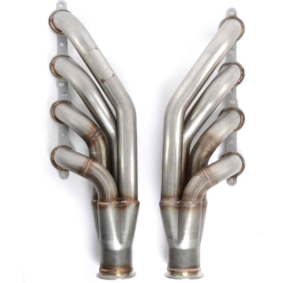 JEGS 300165 Turbo Headers GM LS 4.8 5.3 6.0L V8 1 7/8 in. Tube Diameter 3 in. Co